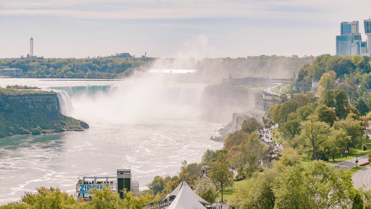 Niagara Falls Walkway Near the Falls