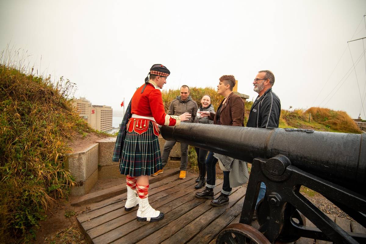 Cannon demonstration Citadel Hill Halifax