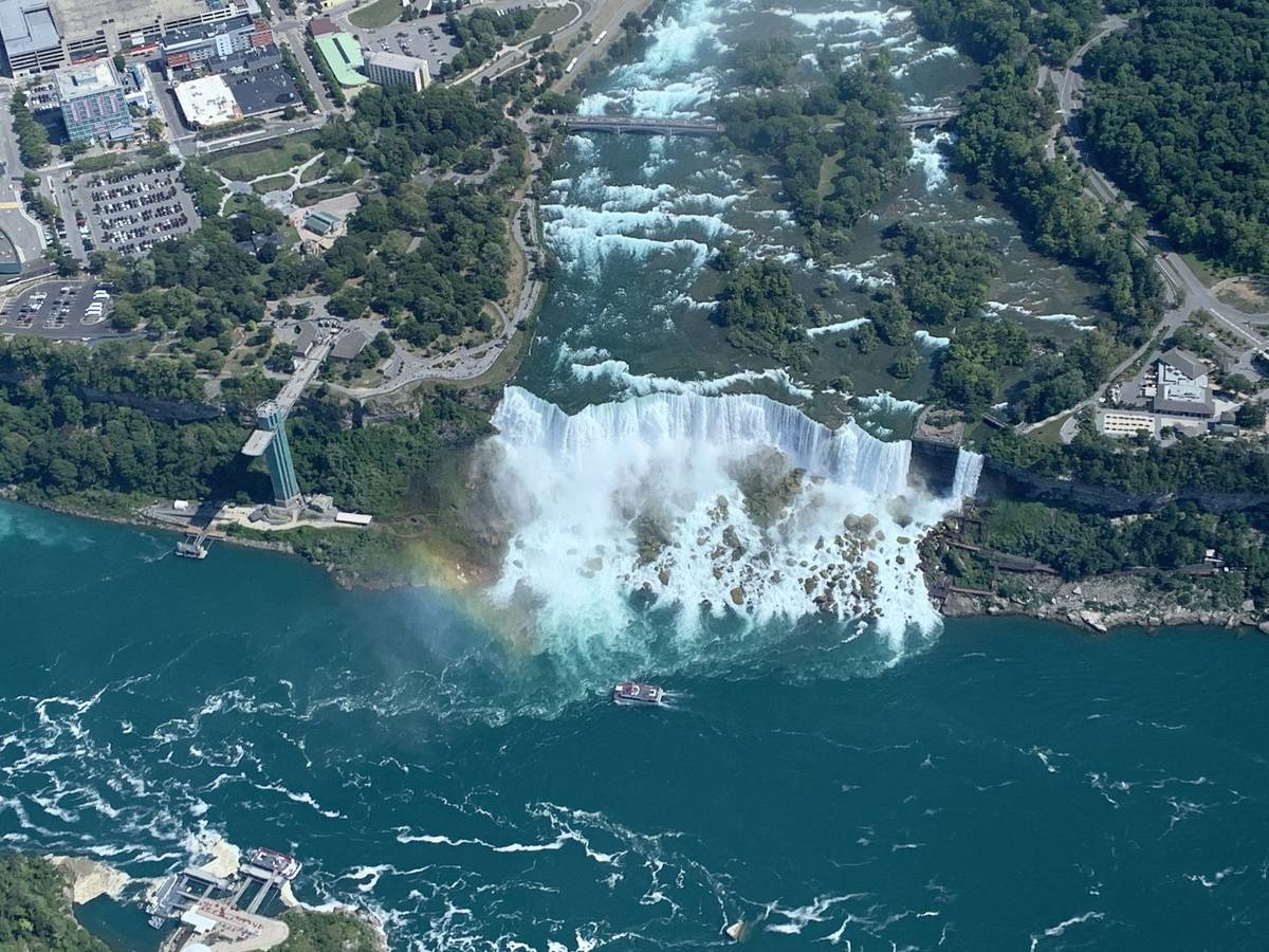 View of Niagara Falls from Niagara Helicopter Ride