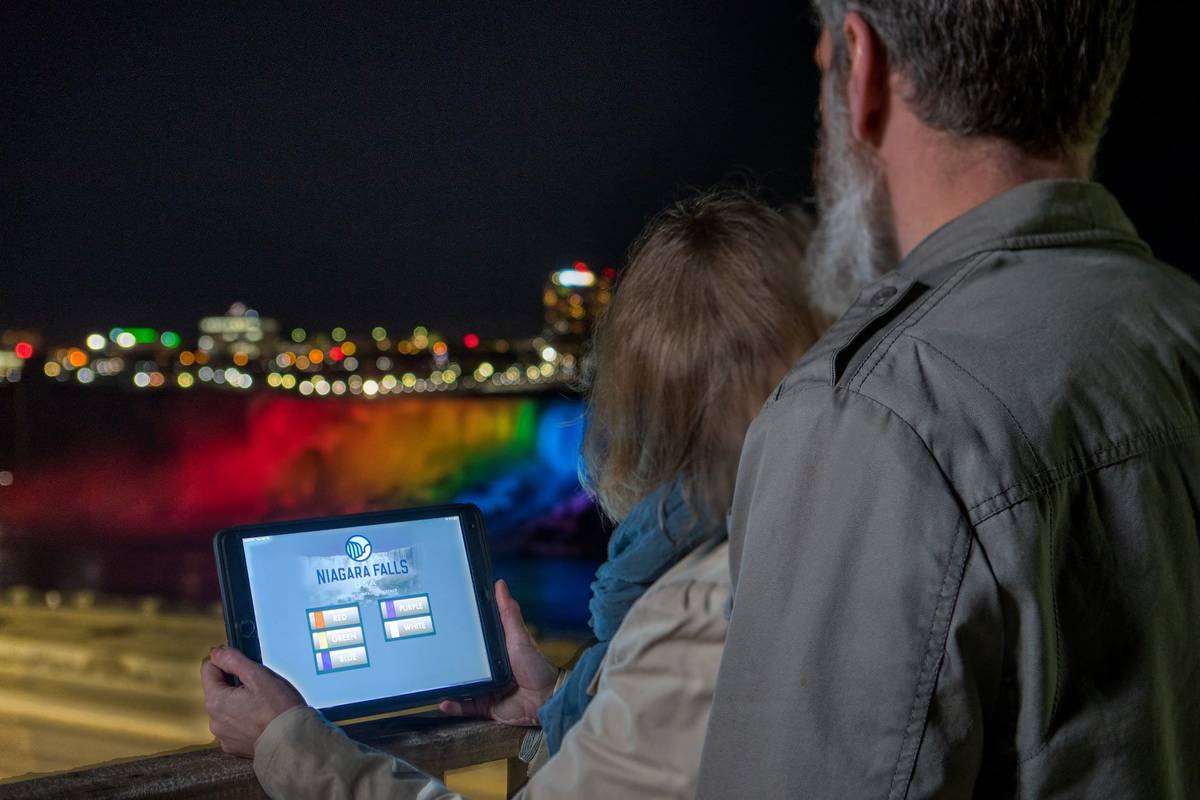 Night on Niagara with Power Station Light Show image 4